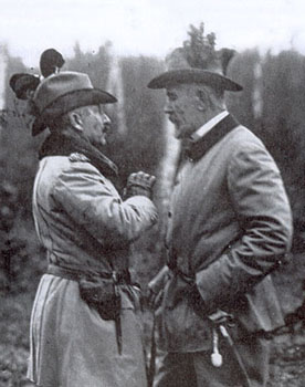 Kaiser Wilhelm II wearing his Schwarzlose pistol