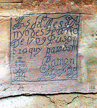13 Ramon Garcia Jurado inscription, 1709