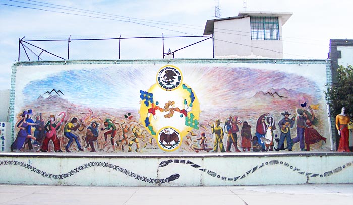 Mural in Nuevo Casas Grandes, Chihuahua