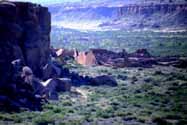 Pueblo Bonito from the mesa